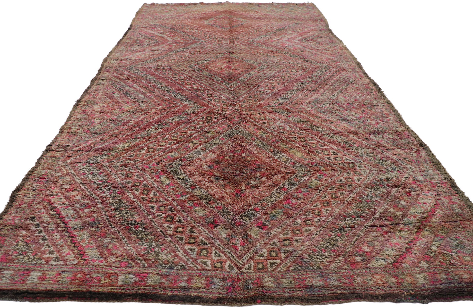 6 x 13 Vintage Red Beni MGuild Moroccan Rug 21229
