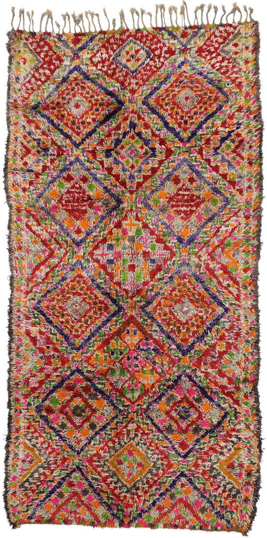 7 x 14 Vintage Moroccan Rug 21233