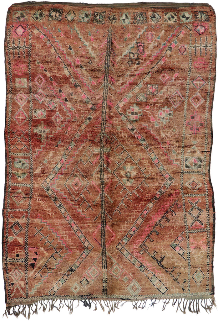 5 x 7 Vintage Boujad Moroccan Rug 21236