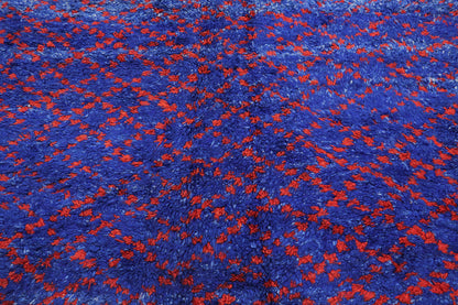 6 x 13 Vintage Blue Beni MGuild Moroccan Rug 21237