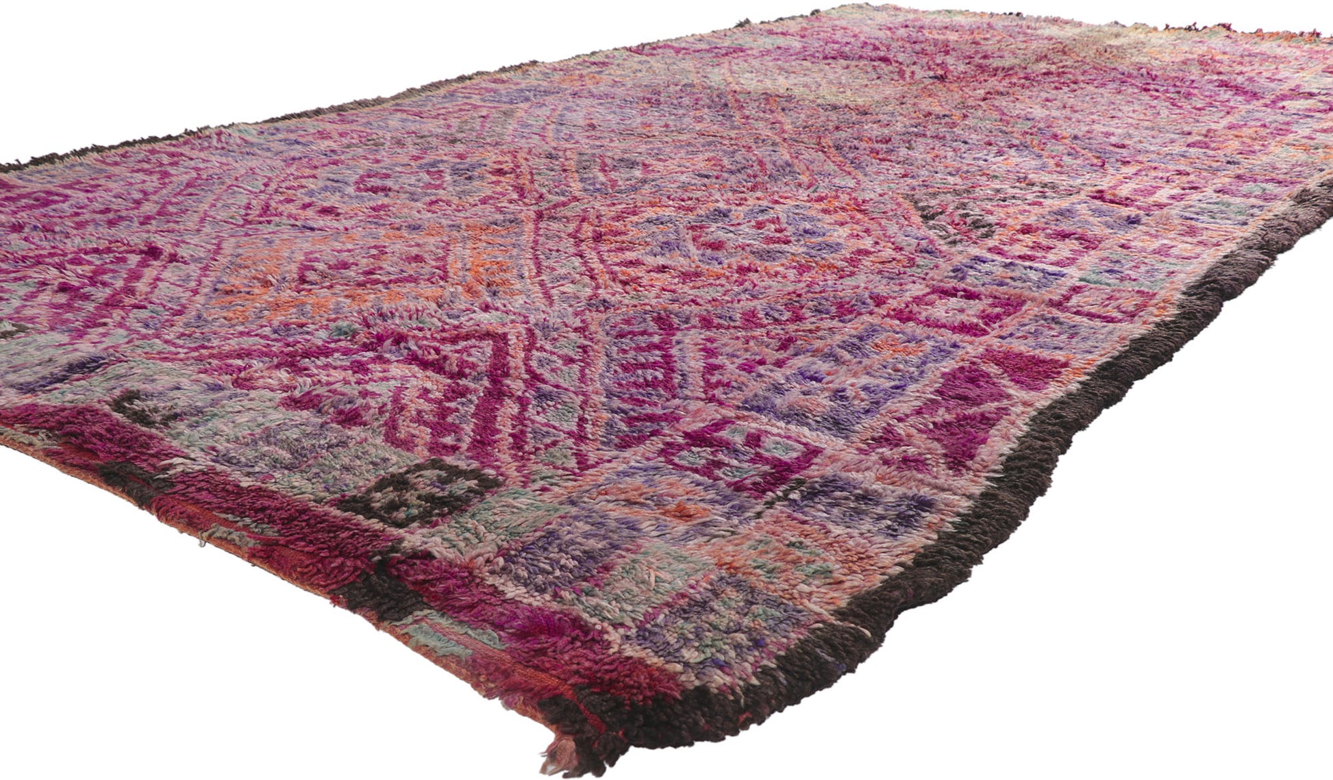 7 x 13 Vintage Moroccan Beni M'Guild Rug 21238