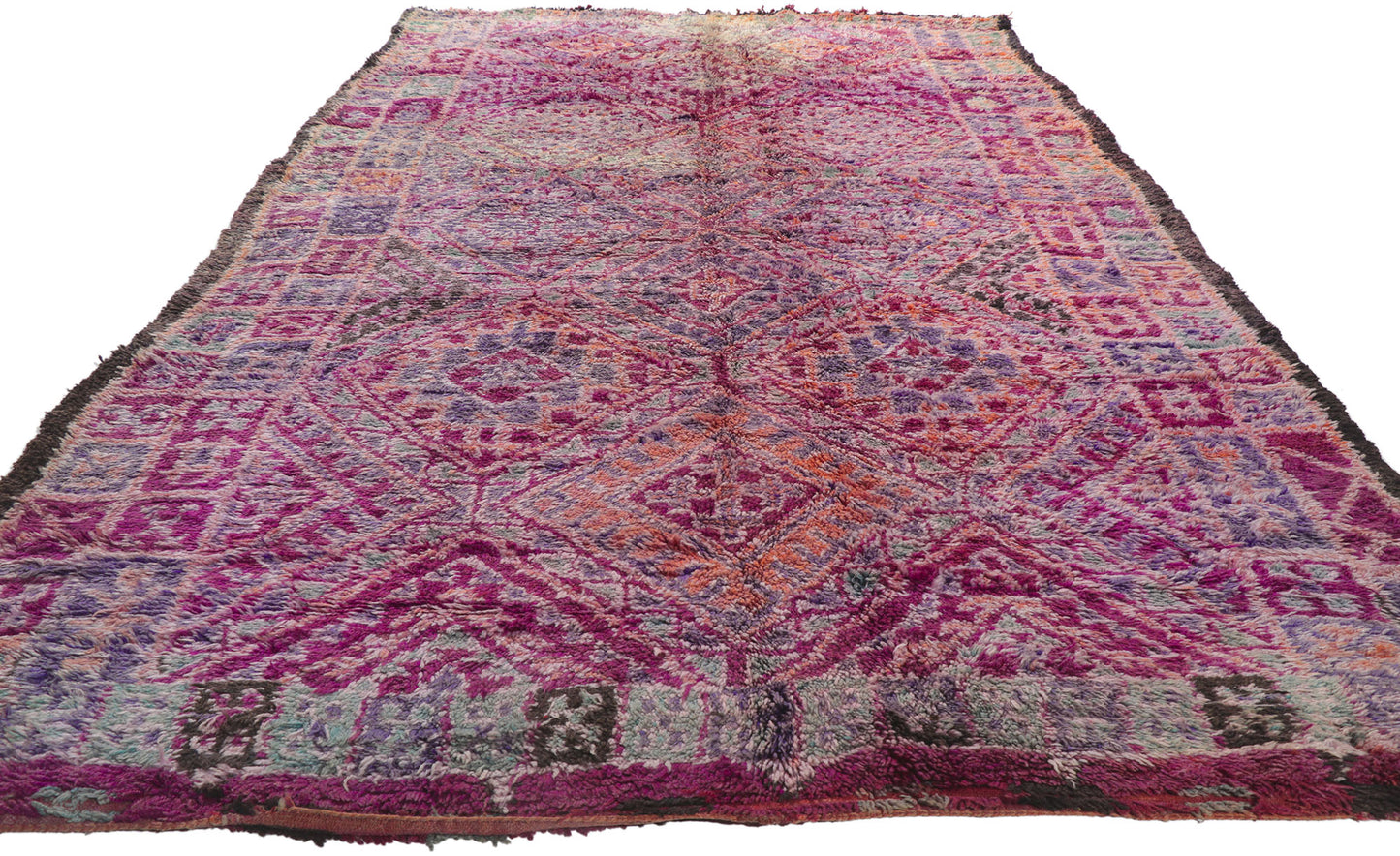 7 x 13 Vintage Moroccan Beni M'Guild Rug 21238