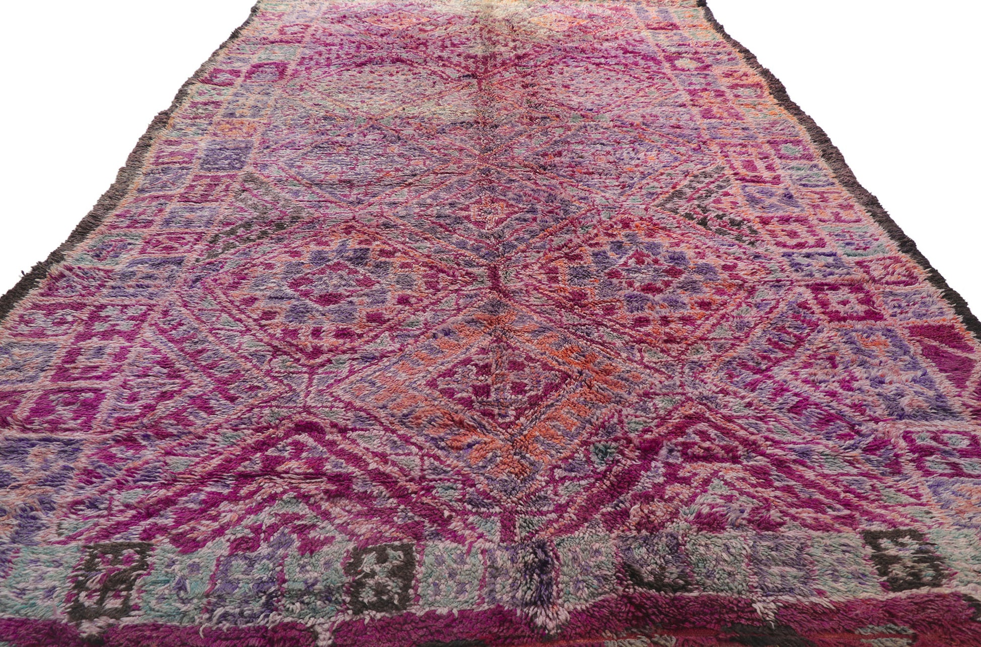 7 x 13 Vintage Moroccan Beni M'Guild Rug 21238