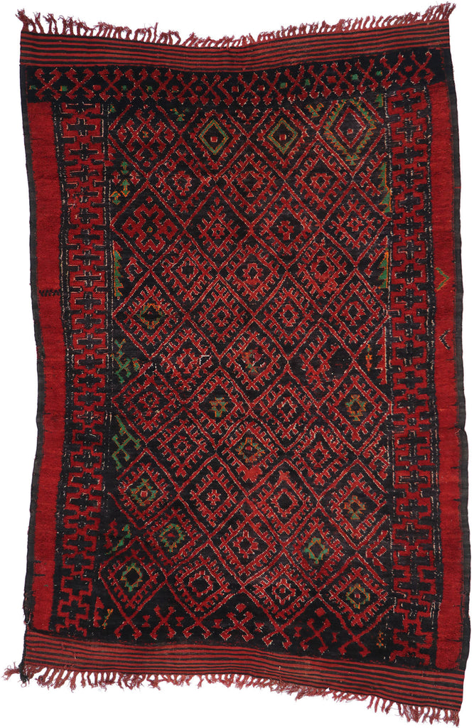 6 x 8 Vintage Beni MGuild Moroccan Rug 21239