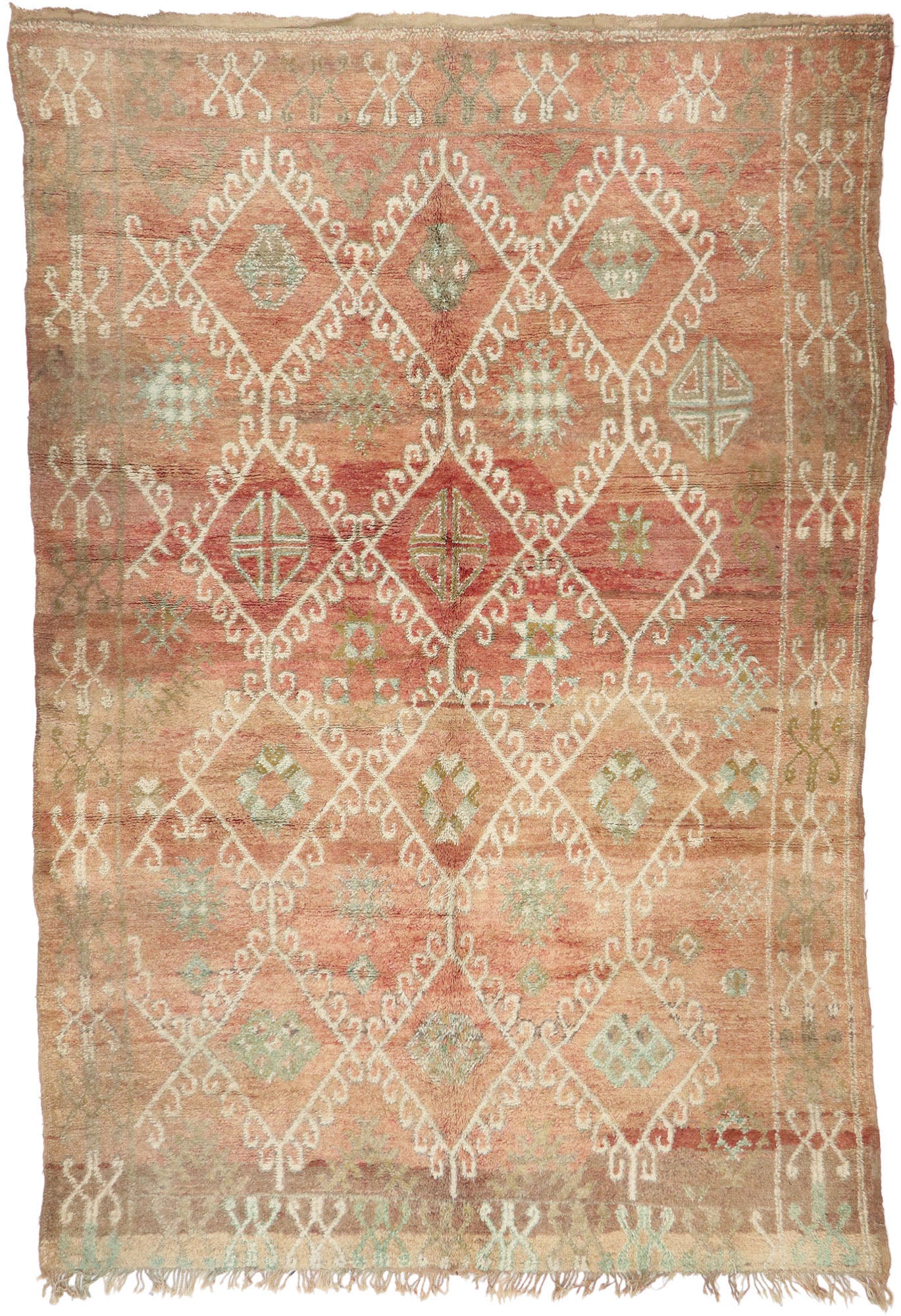 6 x 9 Vintage Beni MGuild Moroccan Rug 21246