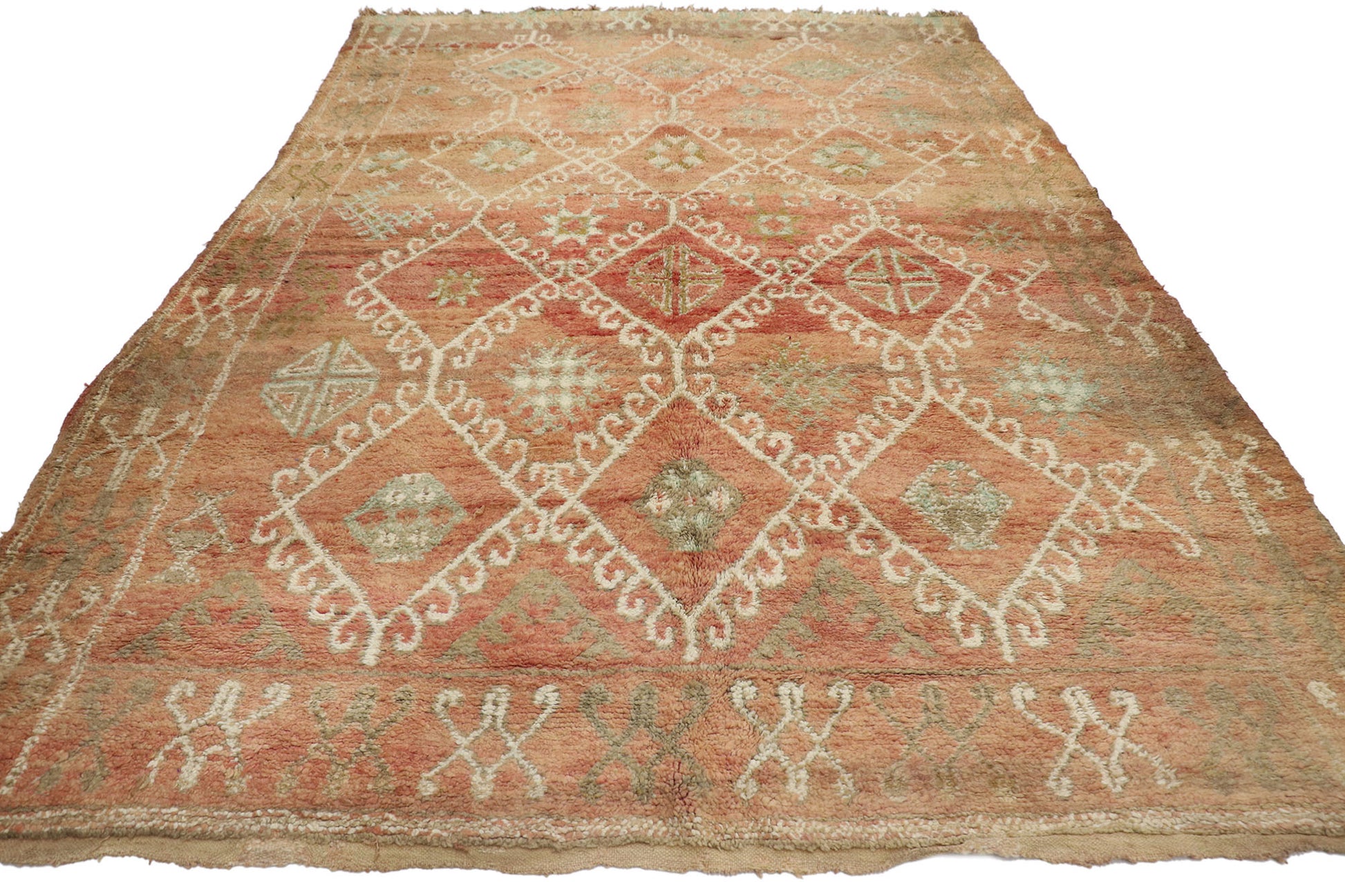 6 x 9 Vintage Beni MGuild Moroccan Rug 21246