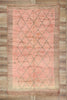 6 x 10 Vintage Pink Boujad Moroccan Rug 21247