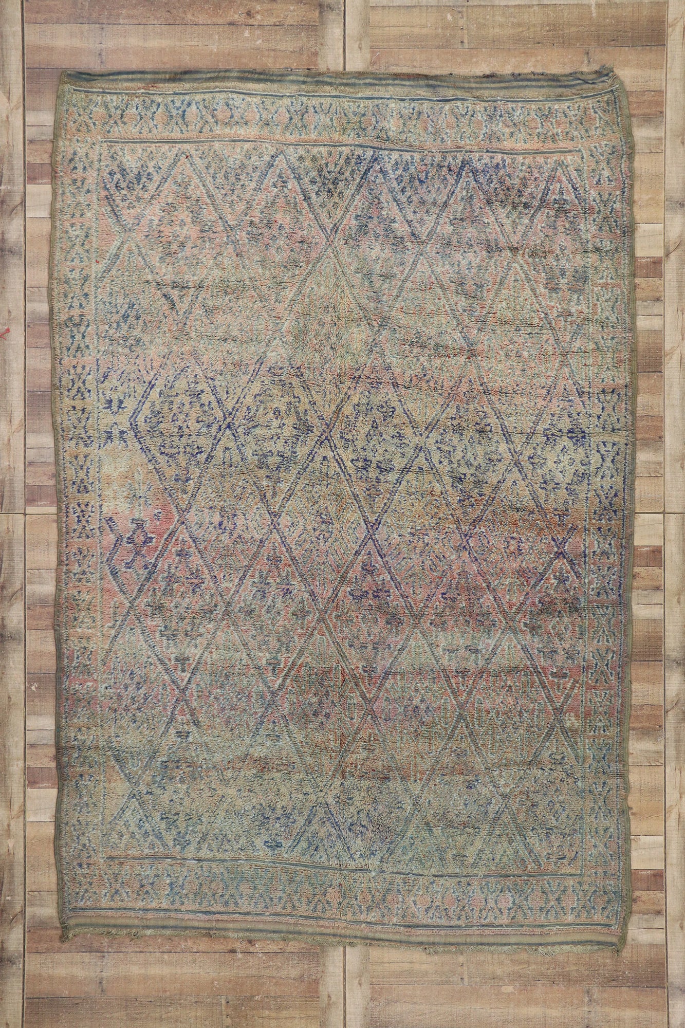 7 x 11 Vintage Moroccan Rug 21248
