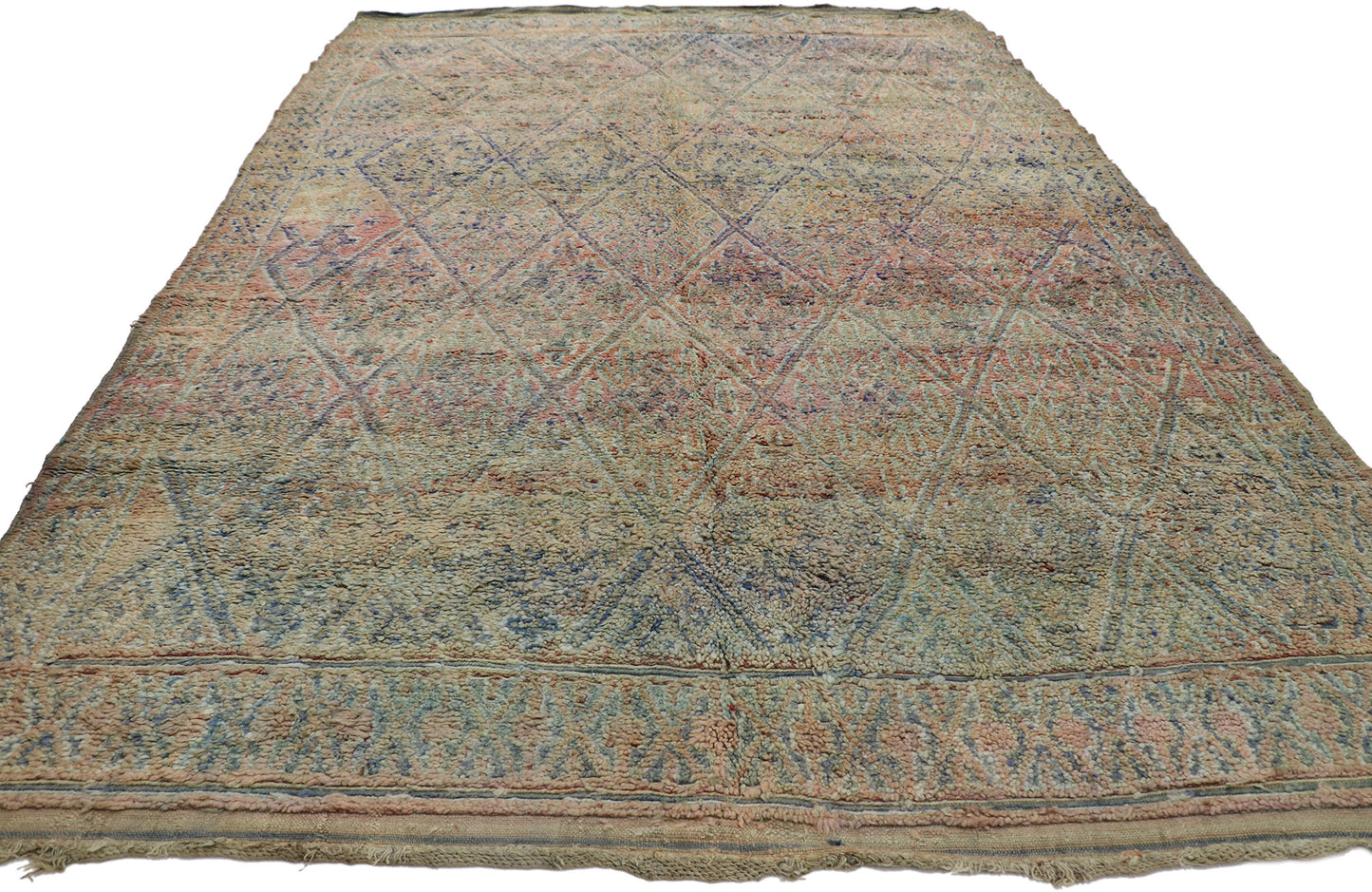 7 x 11 Vintage Moroccan Rug 21248
