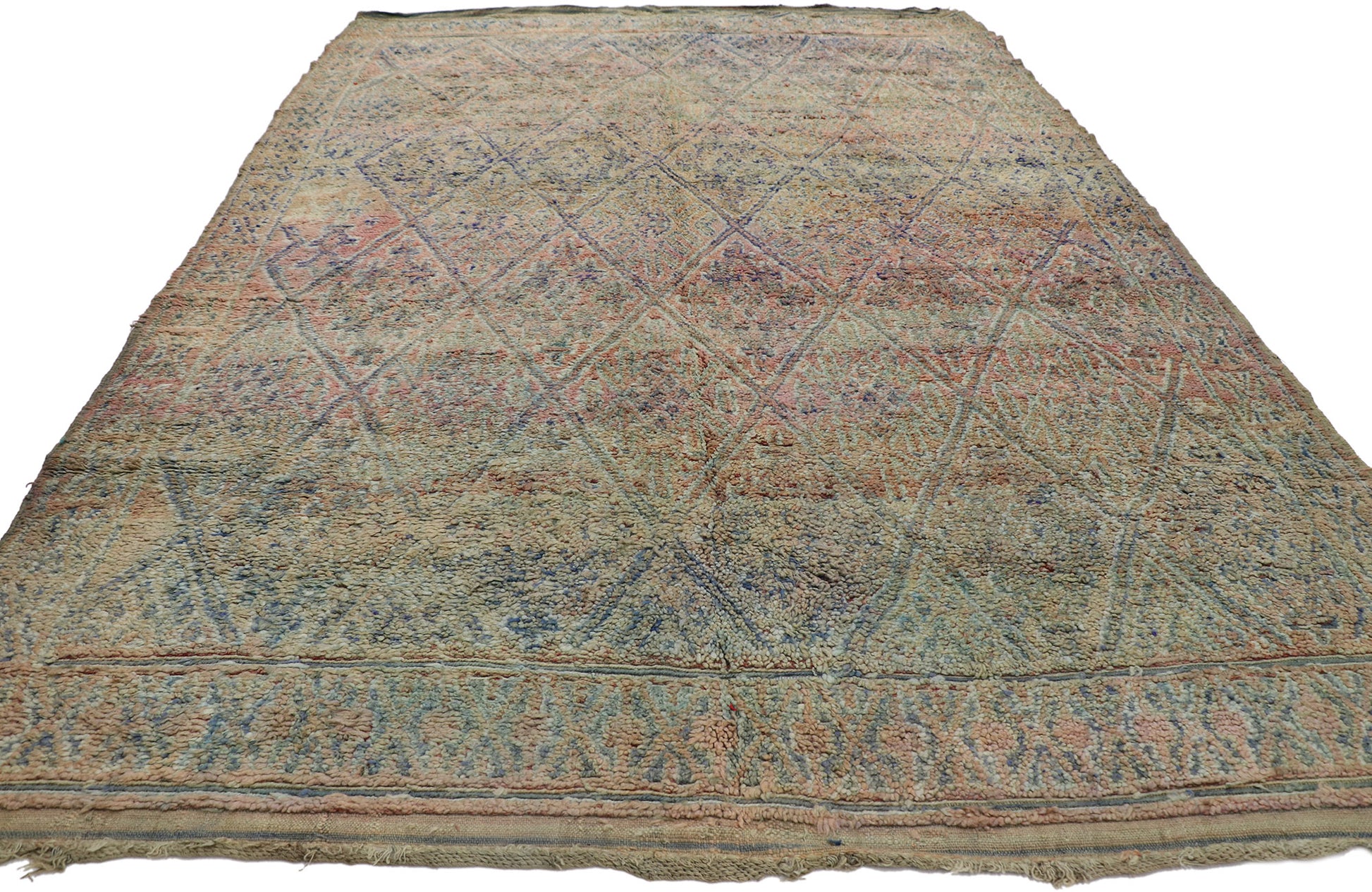 7 x 11 Vintage Moroccan Rug 21248