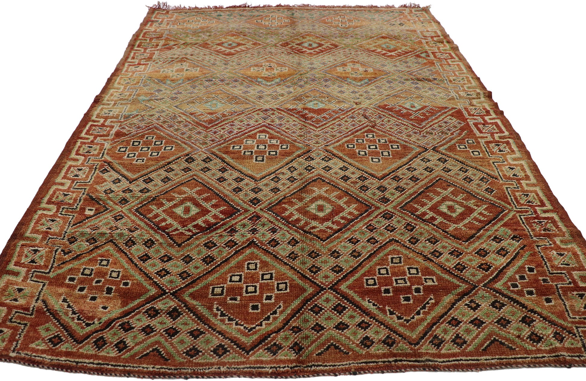 6 x 8 Vintage Beni MGuild Moroccan Rug 21250