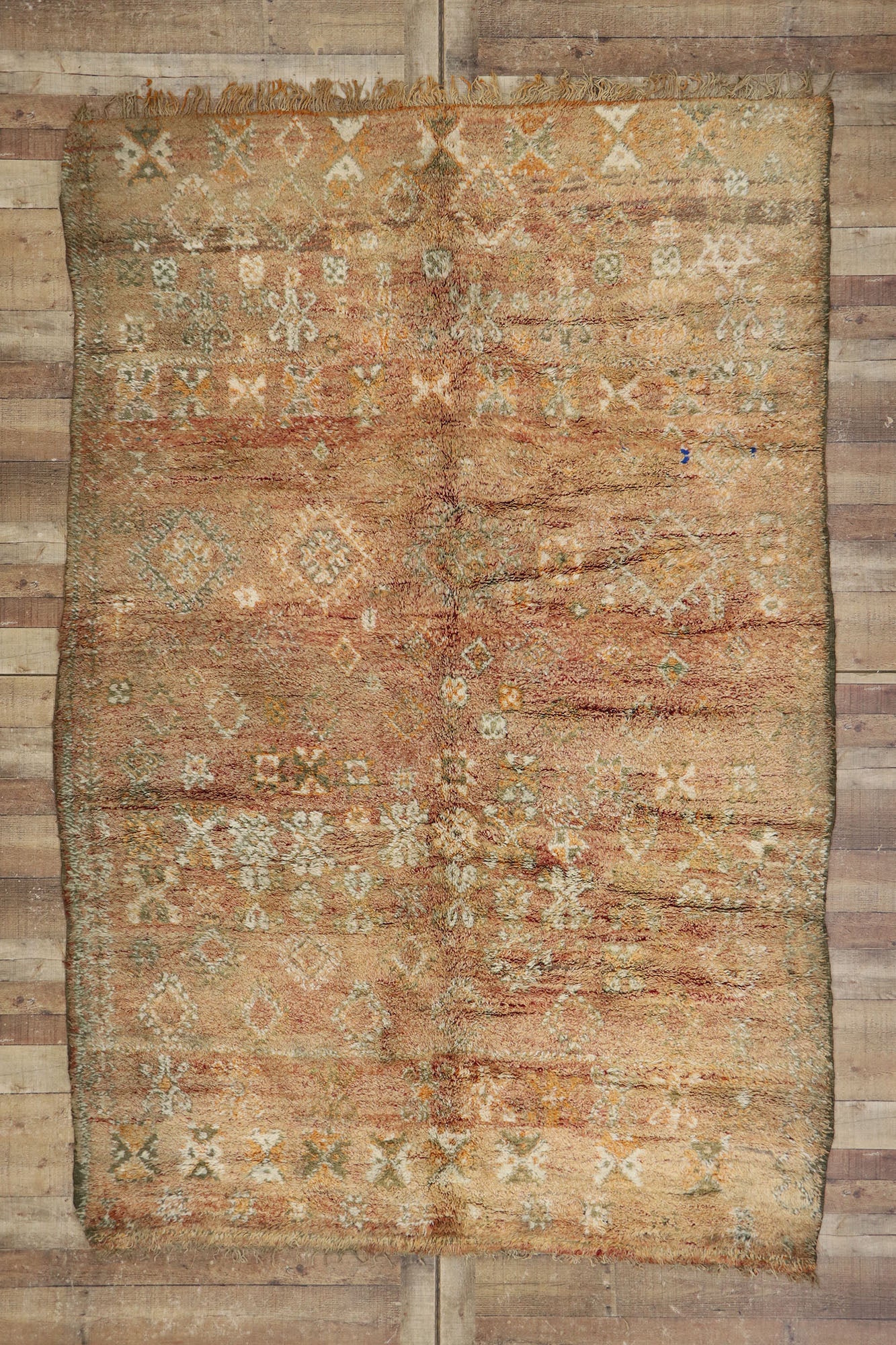 7 x 10 Vintage Beni MGuild Moroccan Rug 21253