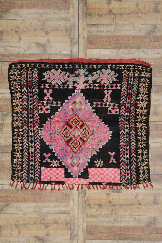 5 x 6 Vintage Boujad Moroccan Rug 21258