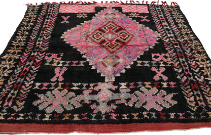 5 x 6 Vintage Boujad Moroccan Rug 21258