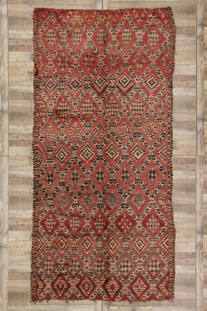 6 x 12 Vintage Moroccan Beni Ourain Rug 21263