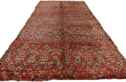 6 x 12 Vintage Moroccan Beni Ourain Rug 21263