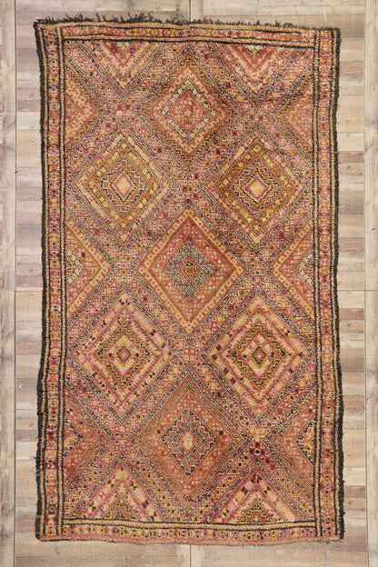 7 x 12 Vintage Beni MGuild Moroccan Rug 21277