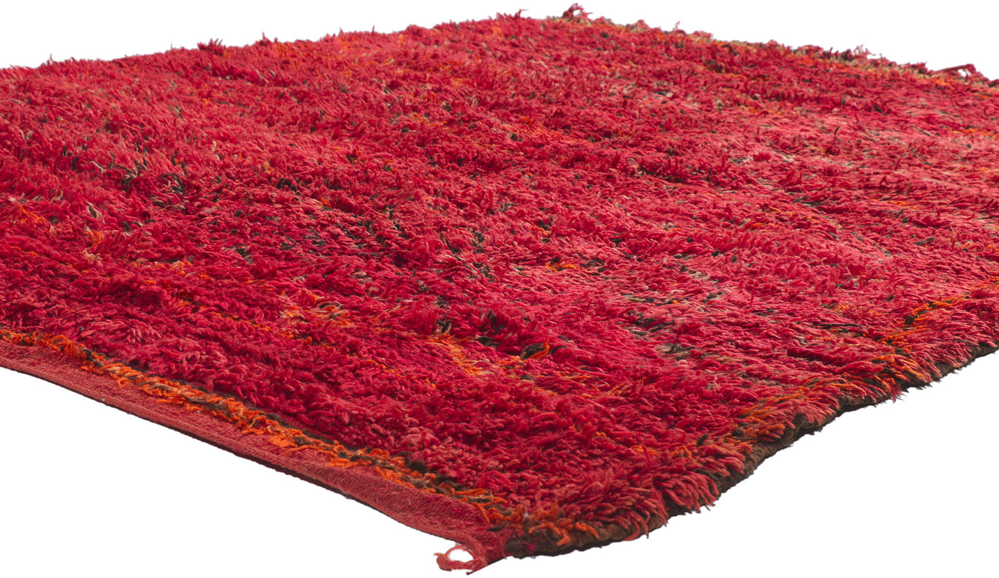 6 x 8 Vintage Red Beni MGuild Moroccan Rug 21278