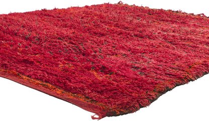 6 x 8 Vintage Red Beni MGuild Moroccan Rug 21278