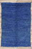 7 x 10 Vintage Blue Beni Mrirt Moroccan Rug 21280