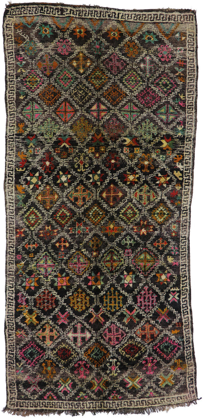 6 x 13 Vintage Boujad Moroccan Rug 21282