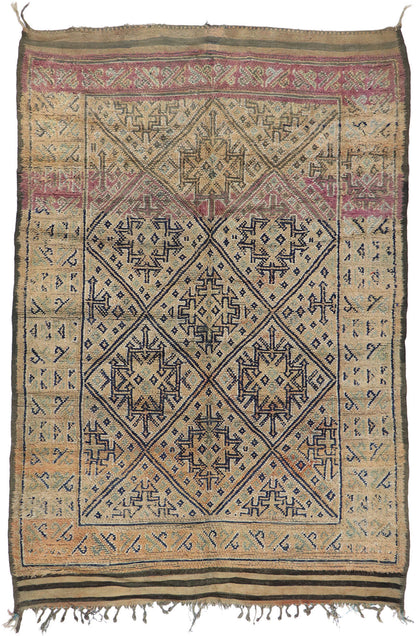 6 x 8 Vintage Zayane Moroccan Rug 21289