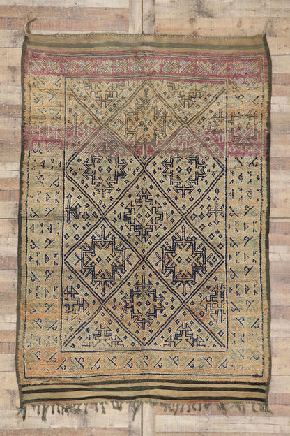 6 x 8 Vintage Zayane Moroccan Rug 21289