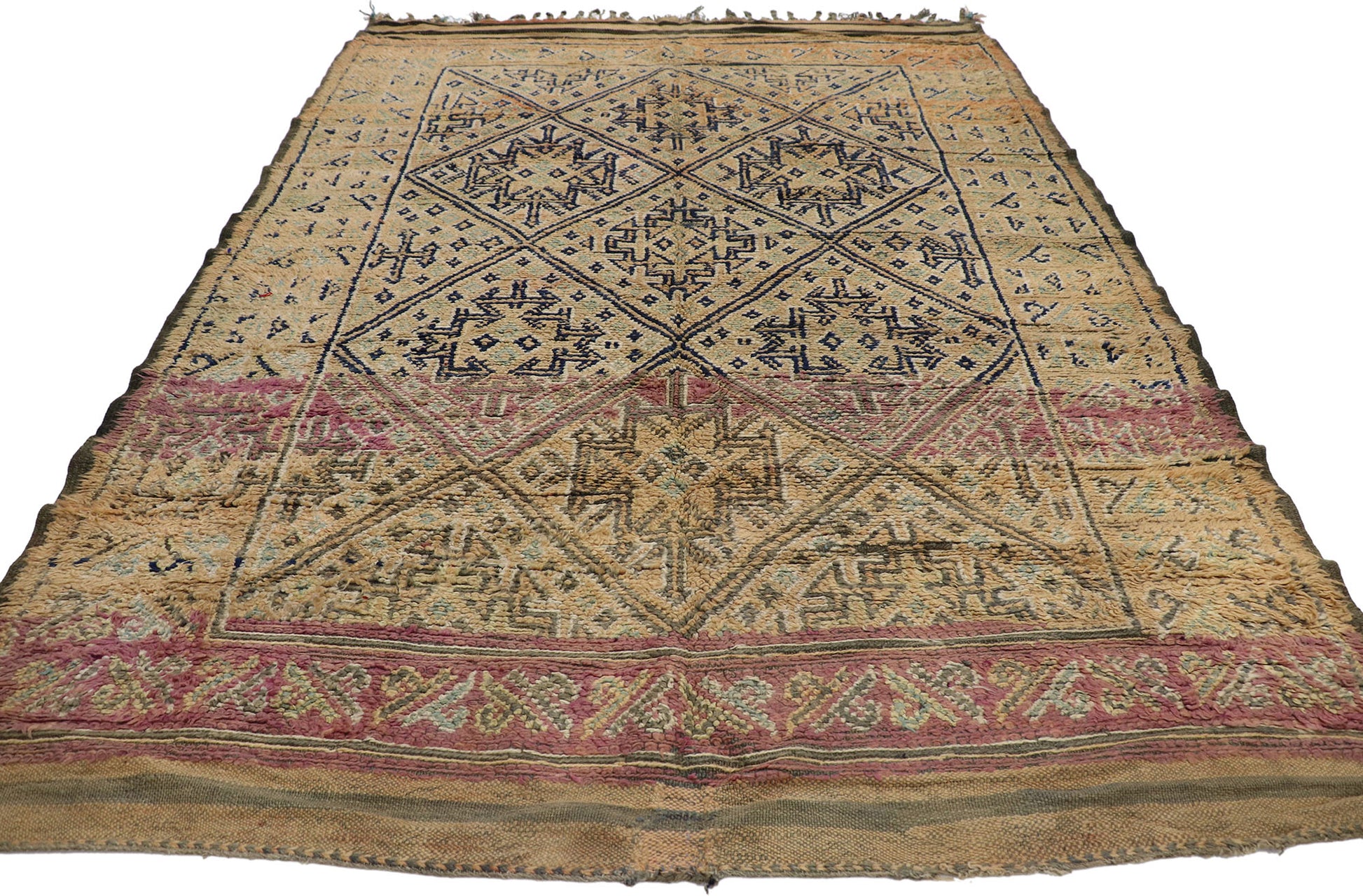 6 x 8 Vintage Zayane Moroccan Rug 21289