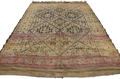 6 x 8 Vintage Zayane Moroccan Rug 21289