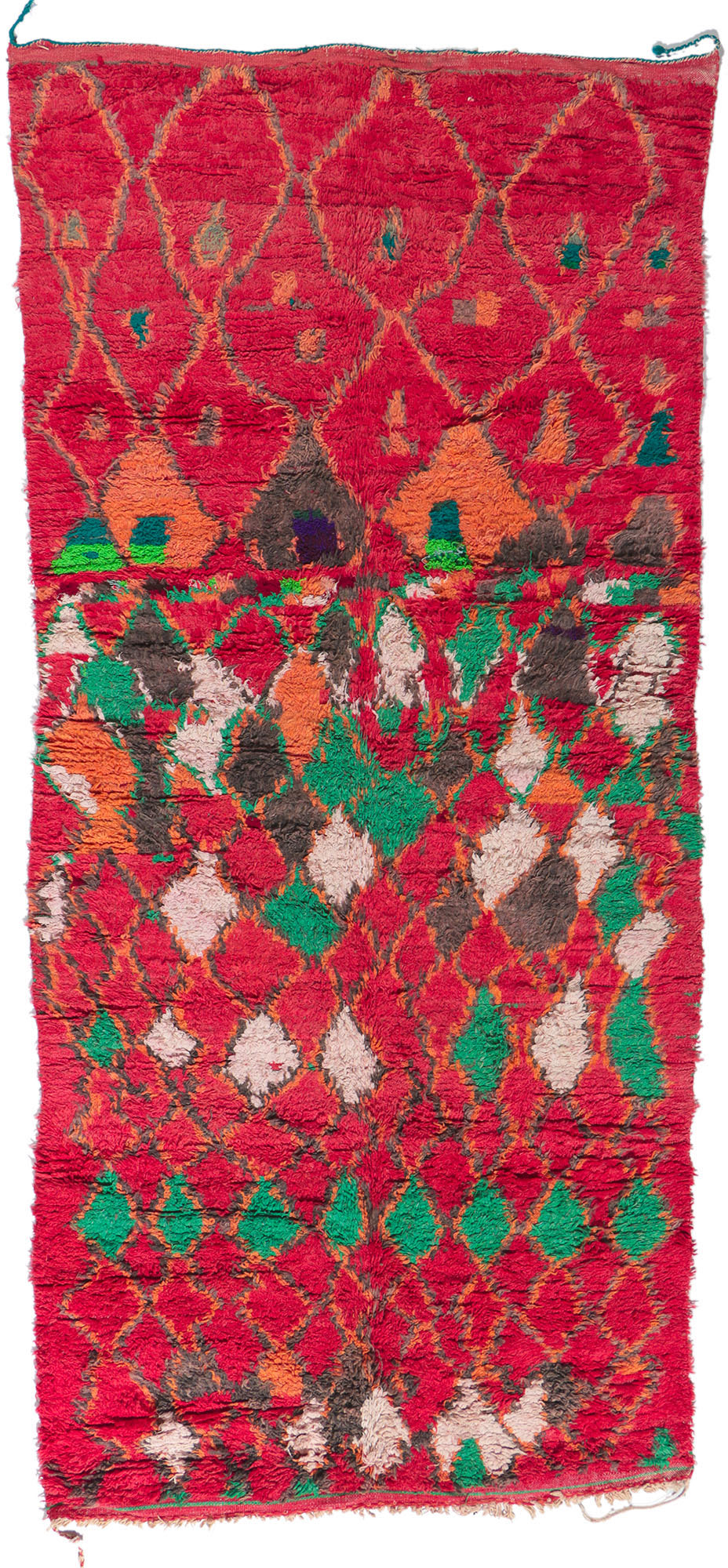 5 x 11 Vintage Red Boujad Moroccan Rug 21294