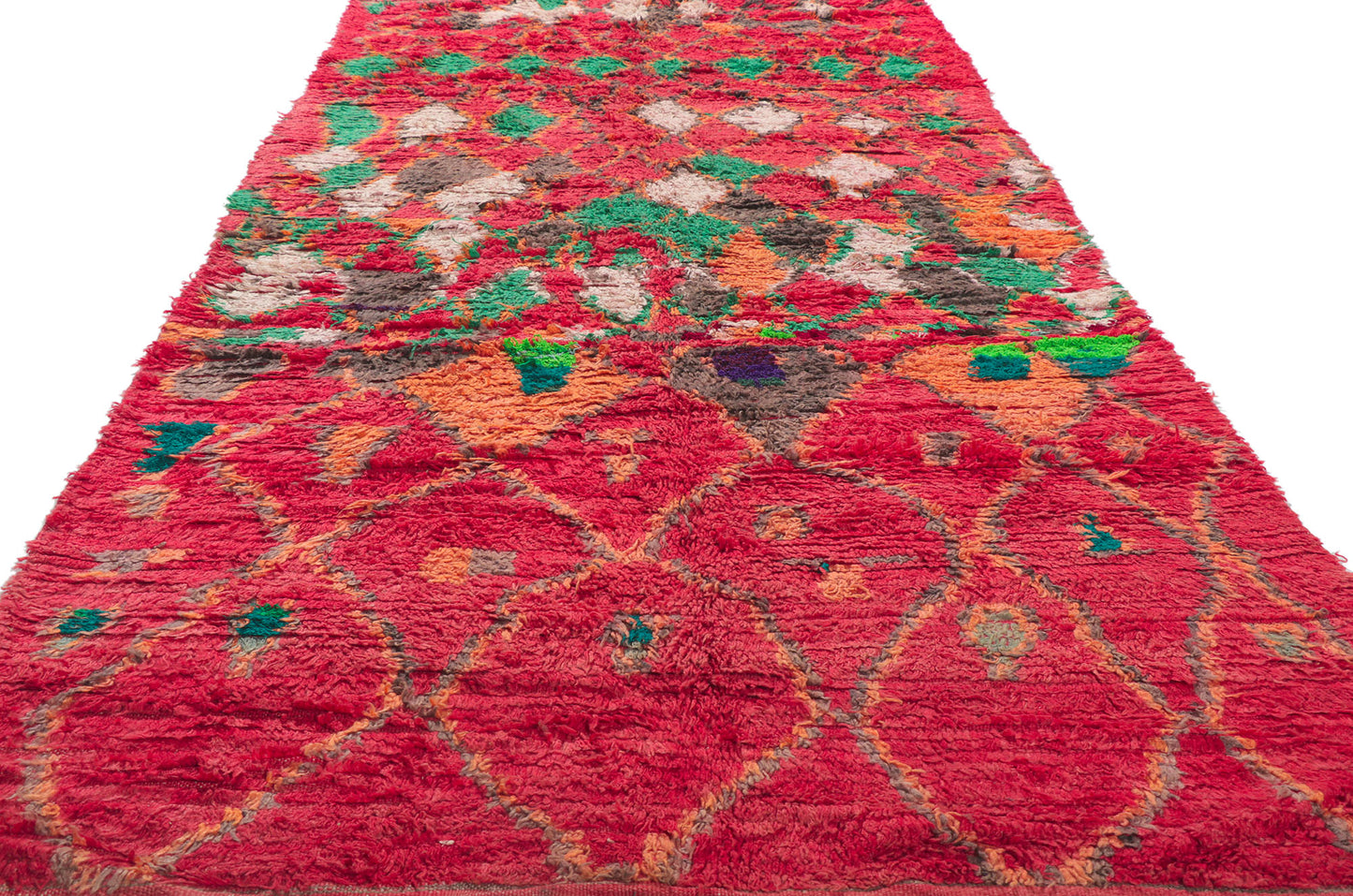 5 x 11 Vintage Red Boujad Moroccan Rug 21294