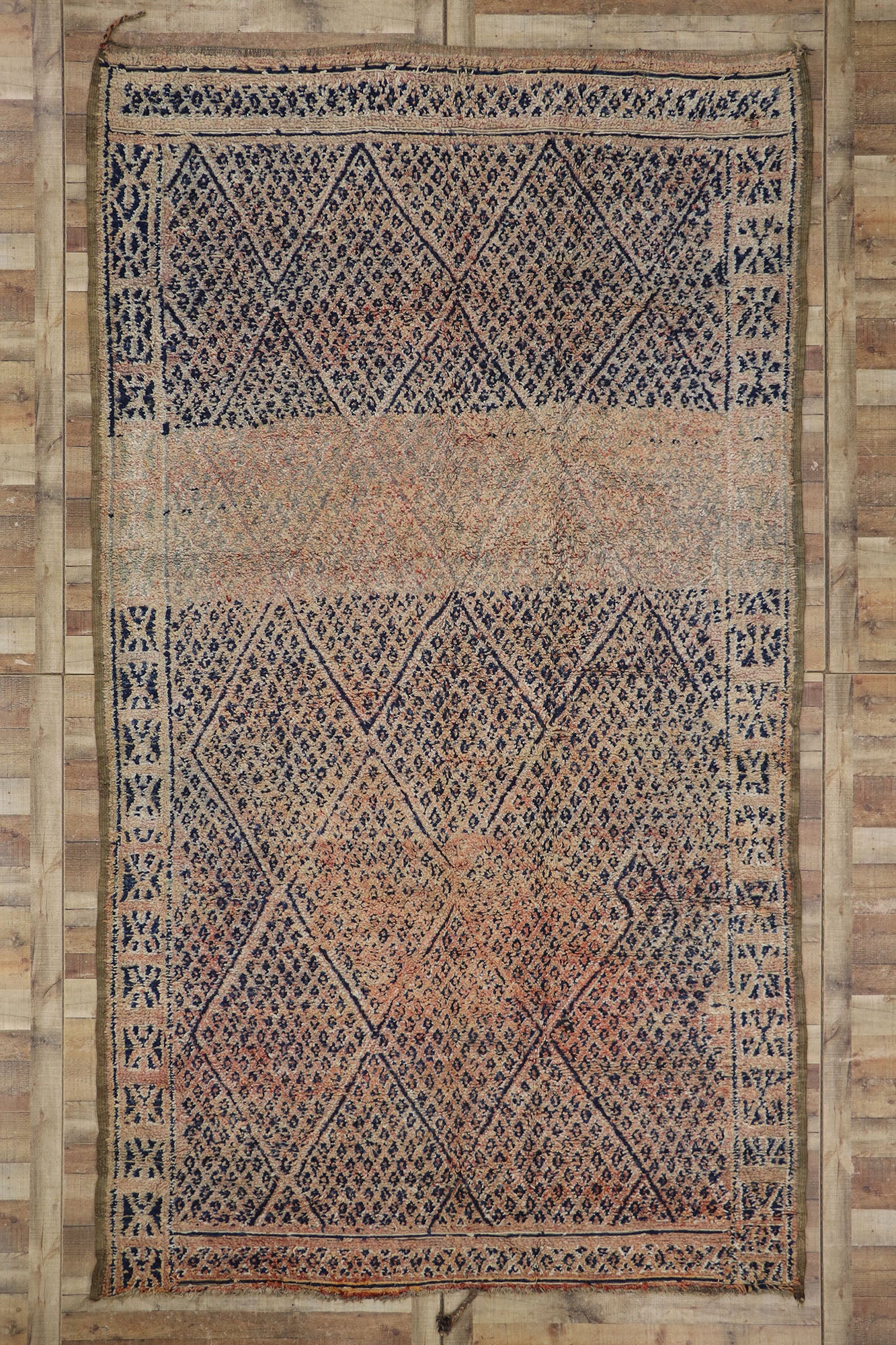 8 x 13 Vintage Zayane Moroccan Rug 21302