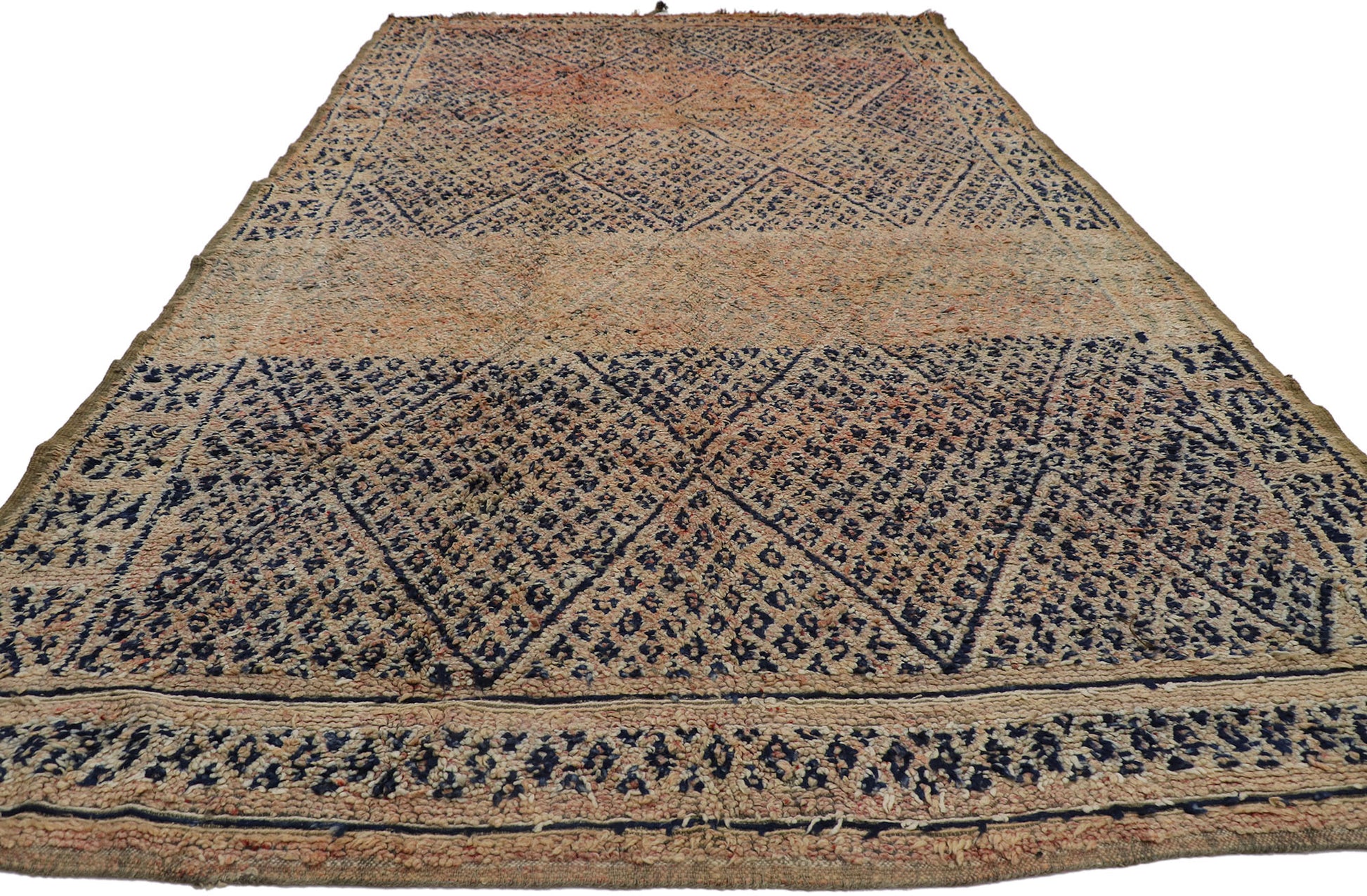 8 x 13 Vintage Zayane Moroccan Rug 21302