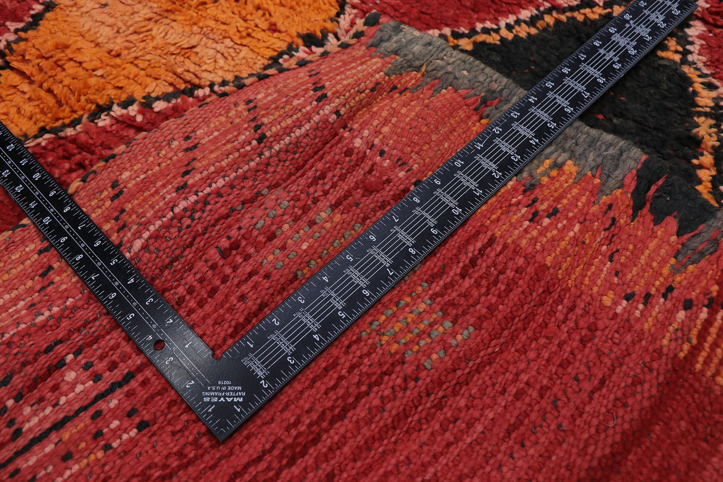 6 x 10 Vintage Red Moroccan Rug 21306
