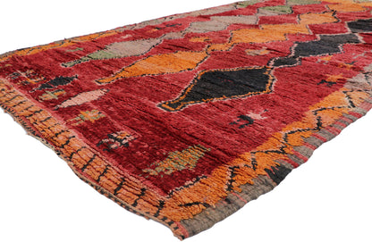 6 x 10 Vintage Red Moroccan Rug 21306