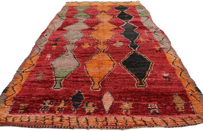 6 x 10 Vintage Red Moroccan Rug 21306