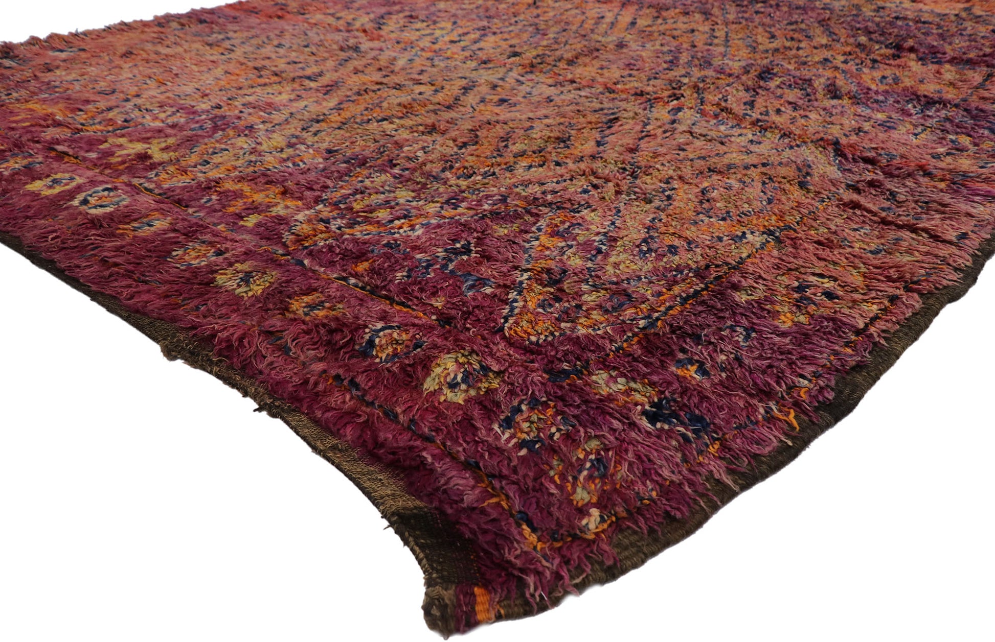 7 x 9 Vintage Beni MGuild Moroccan Rug 21312