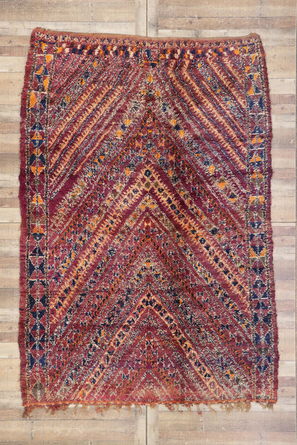 7 x 10 Vintage Beni MGuild Moroccan Rug 21324