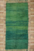 7 x 15 Vintage Green Beni Mrirt Moroccan Rug 21327