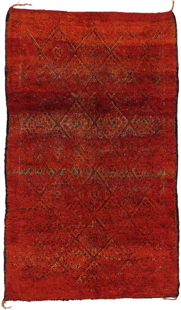 7 x 12 Vintage Red Beni MGuild Moroccan Rug 21333