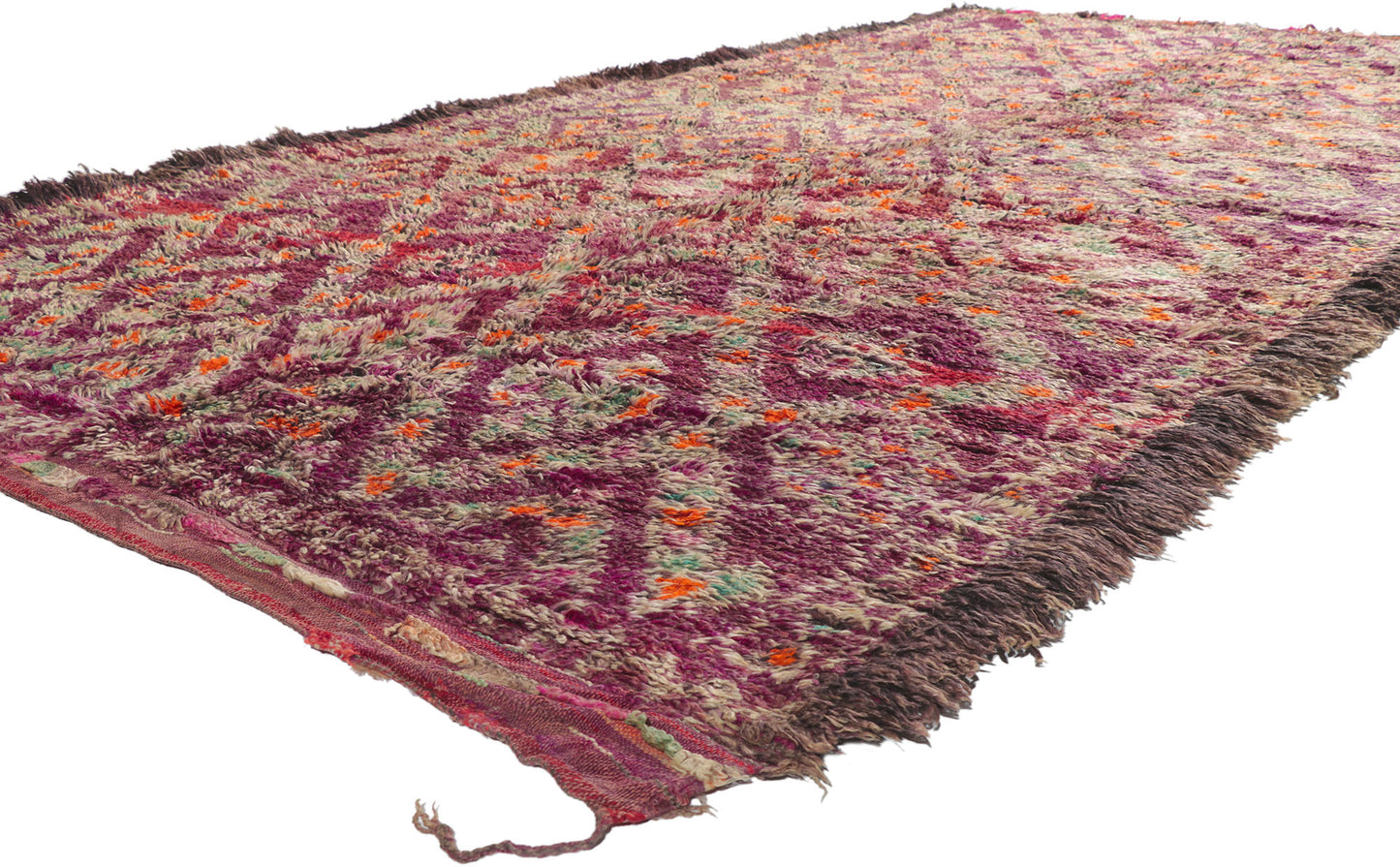 6 x 12 Vintage Purple Beni MGuild Moroccan Rug 21336