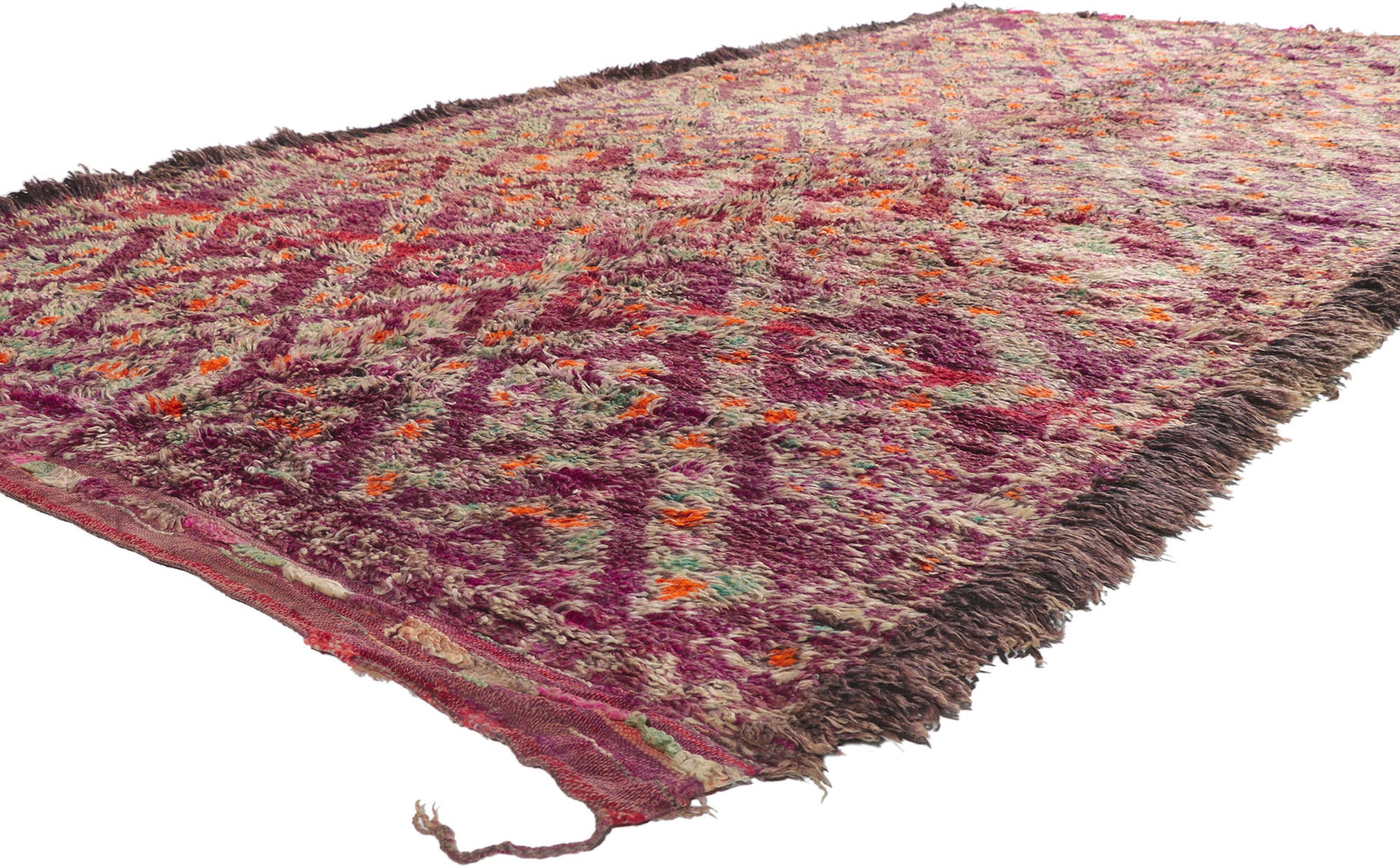 6 x 12 Vintage Purple Beni MGuild Moroccan Rug 21336