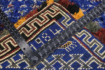 7 x 13 Vintage Blue Beni MGuild Moroccan Rug 21337