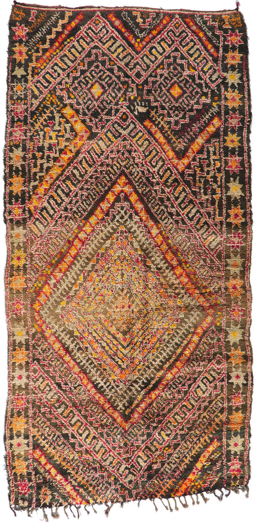 7 x 14 Vintage Beni MGuild Moroccan Rug 21338
