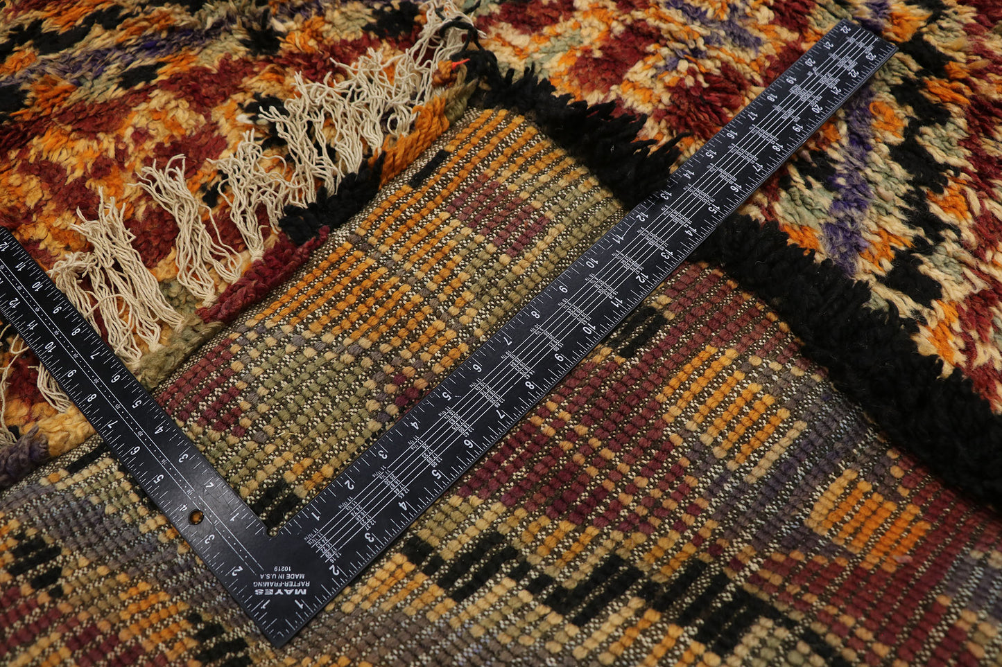 7 x 13 Vintage Beni M'Guild Moroccan Rug 21339