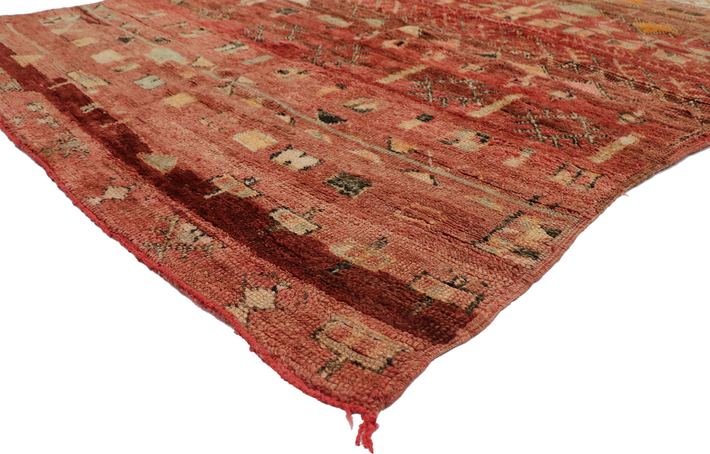 6 x 7 Vintage Boujad Moroccan Rug 21345