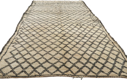 6 x 11 Vintage Moroccan Beni Ourain Rug 21350