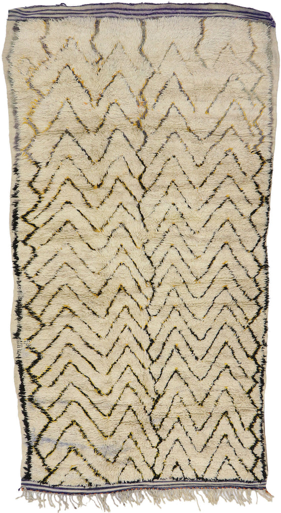 5 x 9 Vintage Moroccan Azilal Rug 21351