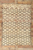 6 x 8 Vintage Moroccan Beni Ourain Rug 21352
