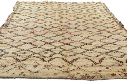6 x 8 Vintage Moroccan Beni Ourain Rug 21352